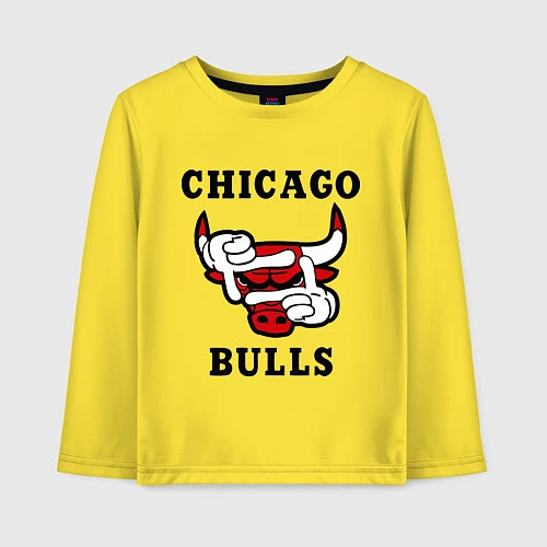 Детский лонгслив Chicago Bulls SWAG / Желтый – фото 1
