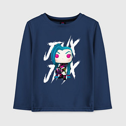 Лонгслив хлопковый детский Funko pop Jinx, цвет: тёмно-синий