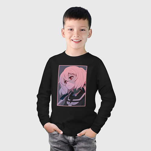 Детский лонгслив Дзюнко Конно арт - Зомбилэнд Сага Месть / Черный – фото 3