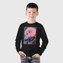 Лонгслив хлопковый детский Дзюнко Конно арт - Зомбилэнд Сага Месть, цвет: черный — фото 2
