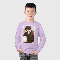 Лонгслив хлопковый детский Синъэй Нодзэн - 86, цвет: лаванда — фото 2