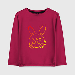 Лонгслив хлопковый детский Summer Bunny, цвет: маджента