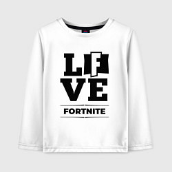 Детский лонгслив Fortnite love classic