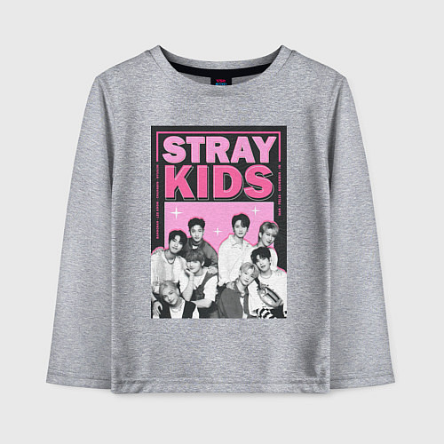 Детский лонгслив Stray Kids boy band / Меланж – фото 1