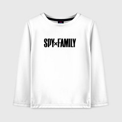 Лонгслив хлопковый детский Spy Family - Logo, цвет: белый