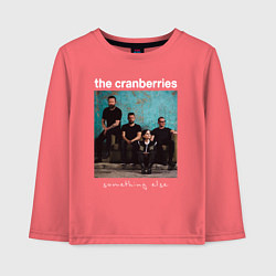 Лонгслив хлопковый детский The Cranberries rock, цвет: коралловый