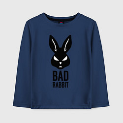Лонгслив хлопковый детский Bad rabbit, цвет: тёмно-синий