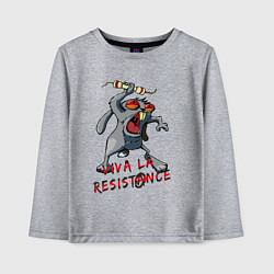 Лонгслив хлопковый детский La resistance, цвет: меланж