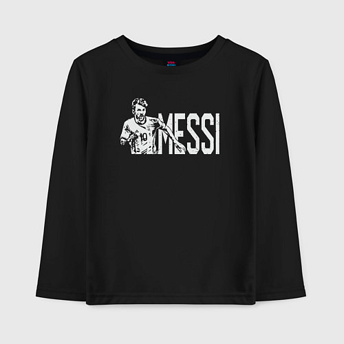 Детский лонгслив Football Messi / Черный – фото 1