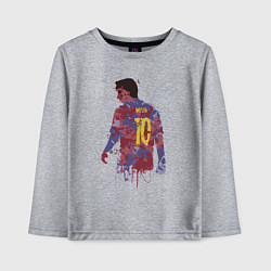 Лонгслив хлопковый детский Color Messi, цвет: меланж