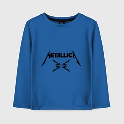 Лонгслив хлопковый детский Metallica, цвет: синий
