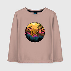 Детский лонгслив Ленивый ленивец