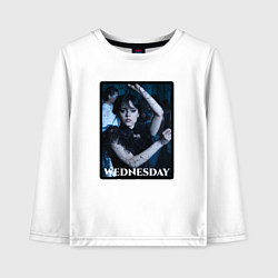 Детский лонгслив Wednesday pictures