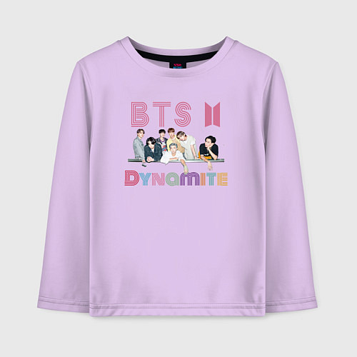 Детский лонгслив BTS Bangtan boys group / Лаванда – фото 1
