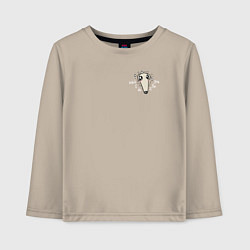 Лонгслив хлопковый детский Didnt I do It For You, цвет: миндальный