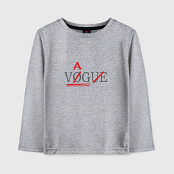 Лонгслив хлопковый детский VAG not VOGUE, цвет: меланж