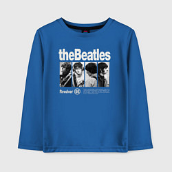 Лонгслив хлопковый детский The Beatles rock, цвет: синий