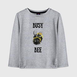 Лонгслив хлопковый детский Busy bee, цвет: меланж