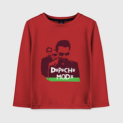 Лонгслив хлопковый детский DM portrait, цвет: красный