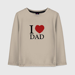 Детский лонгслив I love dad