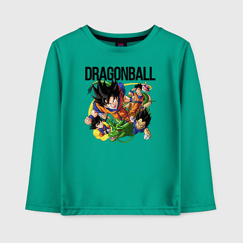 Детский лонгслив Гоку из Dragonball / Зеленый – фото 1