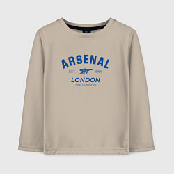 Лонгслив хлопковый детский Arsenal london the gunners, цвет: миндальный