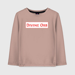Лонгслив хлопковый детский Divine Orb дроп в Path of Exile, цвет: пыльно-розовый