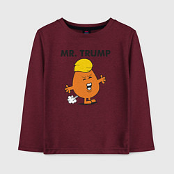 Детский лонгслив Мистер Дональд Трамп