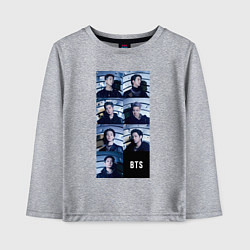 Лонгслив хлопковый детский We are bulletproof BTS, цвет: меланж