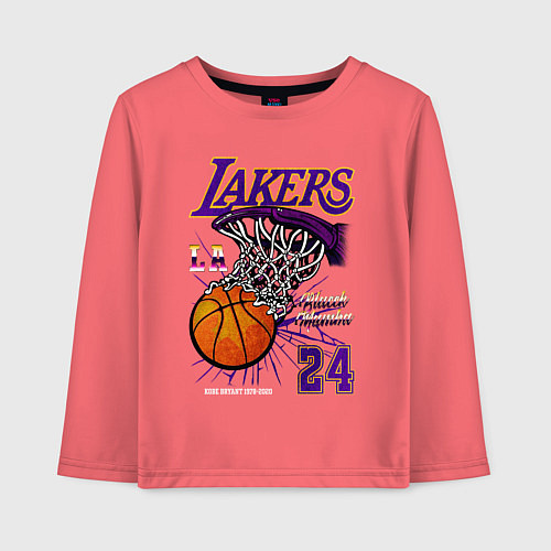 Детский лонгслив LA Lakers Kobe / Коралловый – фото 1