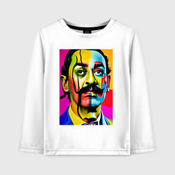 Лонгслив хлопковый детский Salvador Dali, цвет: белый