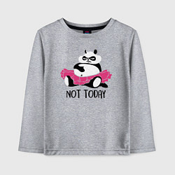 Лонгслив хлопковый детский Ленивая панда, цвет: меланж