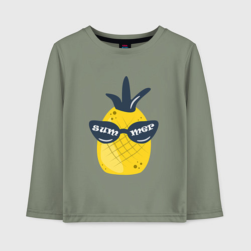 Детский лонгслив Солнечный ананас / Авокадо – фото 1