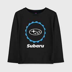 Лонгслив хлопковый детский Subaru в стиле Top Gear, цвет: черный