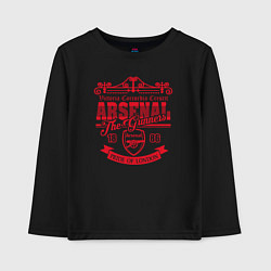 Лонгслив хлопковый детский Arsenal 1886, цвет: черный