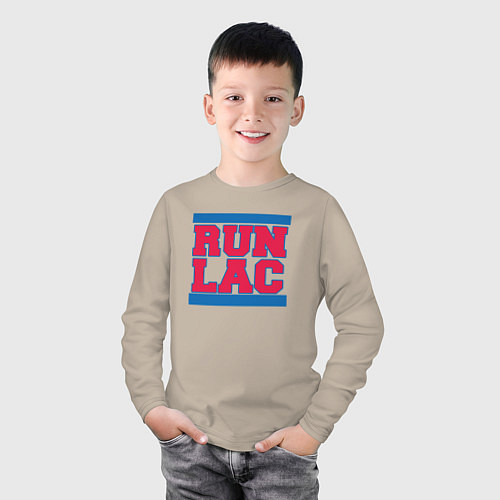 Детский лонгслив Run Clippers / Миндальный – фото 3