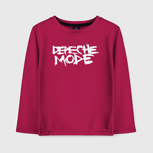 Детский лонгслив Депеш мод / Маджента – фото 1