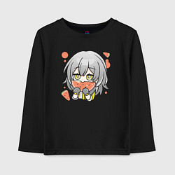 Лонгслив хлопковый детский Trailblazer, цвет: черный