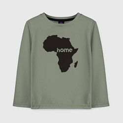 Лонгслив хлопковый детский Africa home, цвет: авокадо