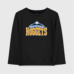 Лонгслив хлопковый детский Denver Nuggets, цвет: черный