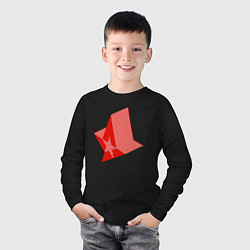 Лонгслив хлопковый детский Астралис арт, цвет: черный — фото 2