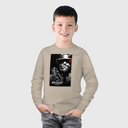 Лонгслив хлопковый детский The Outlast Trials Лиланд Койл, цвет: миндальный — фото 2