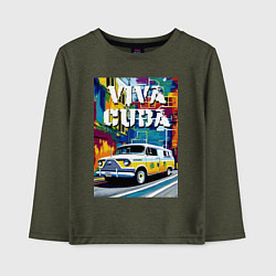 Детский лонгслив Viva Cuba - car - retro