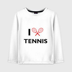 Детский лонгслив I Love Tennis