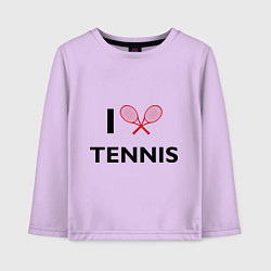 Детский лонгслив I Love Tennis