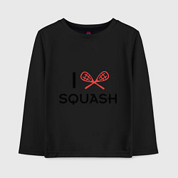 Детский лонгслив I Love Squash