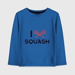 Детский лонгслив I Love Squash