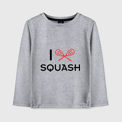 Детский лонгслив I Love Squash