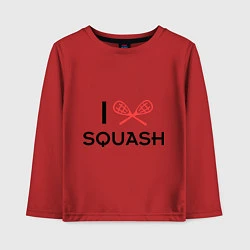 Детский лонгслив I Love Squash