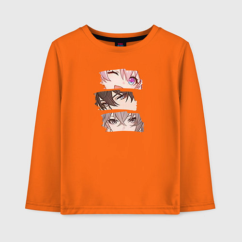 Детский лонгслив Любимые персонажи Honkai / Оранжевый – фото 1